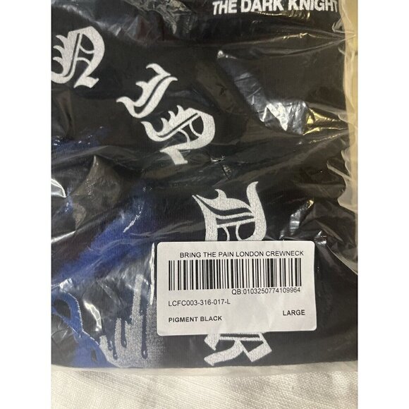 Darc Sport Bring The Pain London Crewneck Black Large Batman Dark Knight RARE - Picture 6 of 6